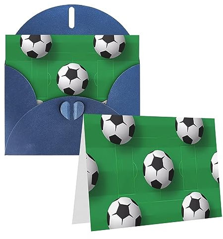 Fußball-Druck-Grußkarten Personalisierte Dankeskarte Leere Notizkarten Mit Umschlägen Für Alle Gelegenheiten