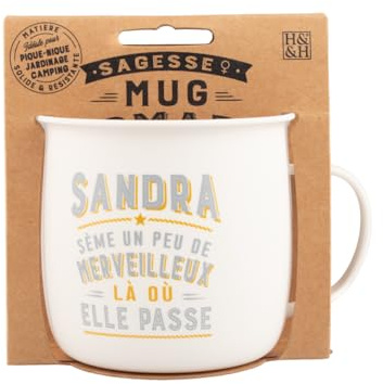 Mug Nomade Sandra personalisierbare Tee- und Kaffeetasse – Geschenk für Damen, Pastellfarben