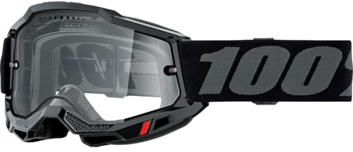 100% Accuri 2 Enduro MTB Goggles - Schwarz/Klar