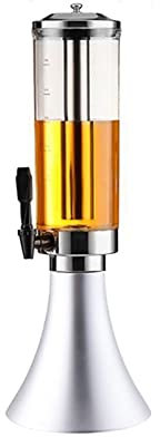 Dispensador de torre er de 3 litros, dispensador de torre de cerveza, enfriador de mesa y dispensador de bebidas, torre de cerveza con tubo de hielo, barra de enfriamiento para fiesta, bar, restaurant