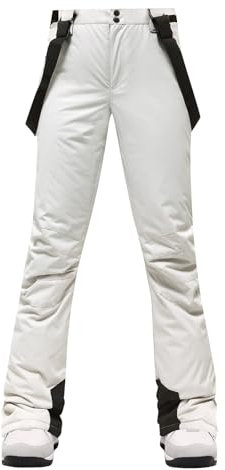 Schneehose Damen Mit Hosenträger: Skihose Damen Übergröße - Snowboardhose Wasserdicht Warm Gefüttert Softshellhose Hosenträgerhose Mit Verstellbarer Latzhose Outdoorhose Winddicht Winter Abnehmbaren