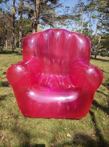 Transparenter aufblasbarer Doppel-Sofa-Sessel für Camping, Strand und Picknicks, transparenter aufblasbarer Sitzsack für faules Faulenzen