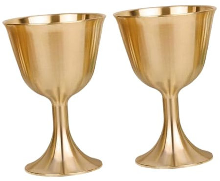 BESTOYARD 2pezzi Buddiste Decorativo Bicchieri Multi-funzione Per Offerte Sacre Per Uso Domestico e Cerimonie Religiose Resistente e Facile Da Trasportare