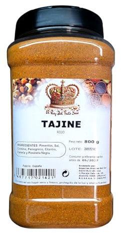 Tajine Rojo 800 gr - Sabor Marroqui tradicional - Preparado de Especias para Tajine - El Rey del Fruto Seco