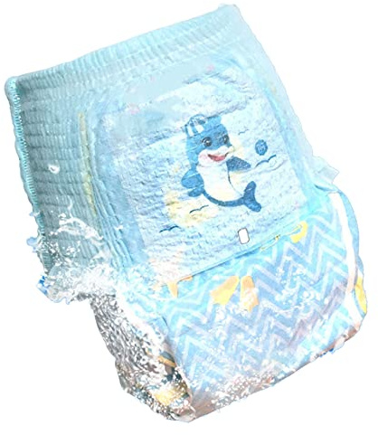 Cryfokt Prevenire il Pannolino da Nuoto Riutilizzabile, un Overflow Traspirante per il da Nuoto per Bambini per l'uso della Piscina (M)