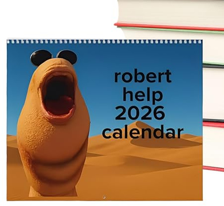 2026 väggkalender humoristiskt verktyg för planering och möte, The Worm Hanging väggkalender för barnrum, kök, kylskåp, lägenhet, klassrum,