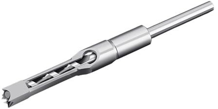 LIXSAZSE Juego de brocas cuadradas con brocas cuadradas duraderas para carpintería, kit de herramientas taladro, juego dados impacto disponible para para herramientas carpintería, Plata, 12.7 mm