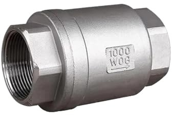 PFMSAAF Irrigation Valve Clapet Anti-Retour Vertical en Acier Inoxydable 304 1/2, 1 et 3/4 NPT for Pompe à Eau H12, clapet unidirectionnel for Conduite d'eau de 2, 1-1/4, 1-1/2(1)