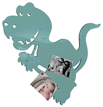 Colours-Manufaktur Dino Magnetwand - viele Farben wählbar - XXL groß Hochglanz (türkis (RAL 6027 lichtgrün glänzend))