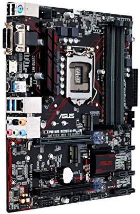 Asus Prime B250M-Plus Gaming Mainboard Sockel 1151 (uATX, Intel B250, Kabylake, 4x DDR4-Speicher, USB 3.0, M.2 Schnittstelle)
