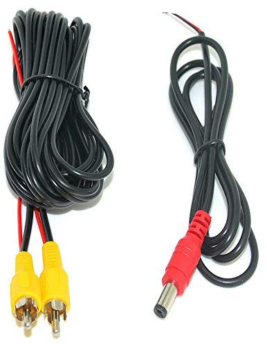 Auto Wayfeng WF® 20 mètres Câble vidéo RCA avec Ligne électrique pour stationnement de Voiture Vue arrière Caméra de recul Connecter Le Moniteur de Voiture Câble de déclenchement DVD