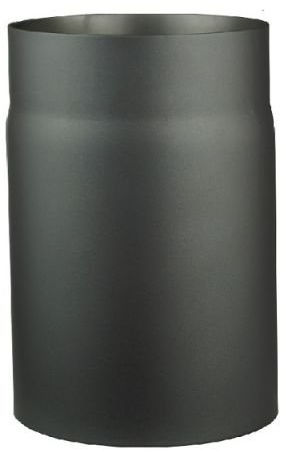 FIREFIX RD120/2 ugnsrör av 2 mm tjockt stål (rökrör) i 120 mm diameter, för eldstäder och eldstäder, senotterm, mörkgrå, 250 mm lång