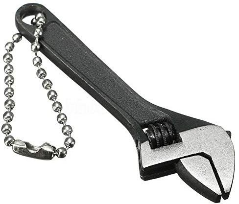 BE-TOOL Verstellbarer Schraubenschlüssel, 10,2 cm, schwarz, kleiner Schraubenschlüssel, Mini-Backenschlüssel für Industrie und Autoreparatur (1 Stück)