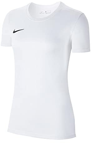 NIKE Womens Dry Park VII W T-Shirt, White/(Black), S EU