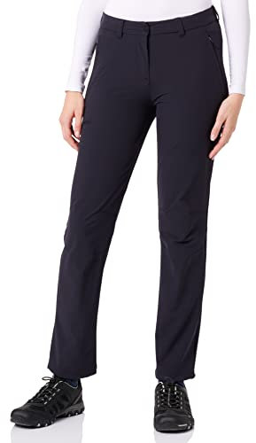 Schöffel Damen Pants Engadin1, strapazierfähige Damen Hose für Wanderungen, wasserabweisende Outdoor Hose mit sportlichem Schnitt, black, 38
