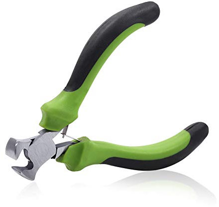 SPEEDWOX Mini End Nipper Pliers 4 Inches Precision End Cutters Small End Cutting Nippers Fine Pliers with Spring Wire Cutter for Guitar Strings Beading Jewellery Making Tool Shoes Repair Tool