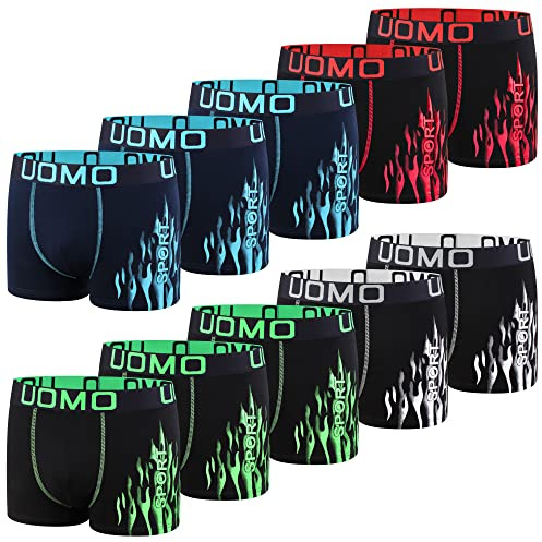 L&K 10-pack herrboxershorts retroshorts med bra mönster bomull 1102, 1114-10-pack, XXL