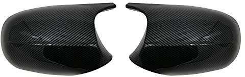 KYYET Carbon Fiber Compatible with BMW 3 Series E90 E91 2009-2011/ E92 E93 2011-2013 LCI M3 Style Side Wing Mirror Cover Caps