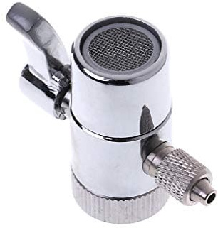 Ocobudbxw Filtro Rubinetto Valvola Deviatore Sistema Ro 1/4 2.5/8 3/8 Tubo Connettore Purificatore d'Acqua Separatore Valvola di Cambio Interruttore Singolo Cut