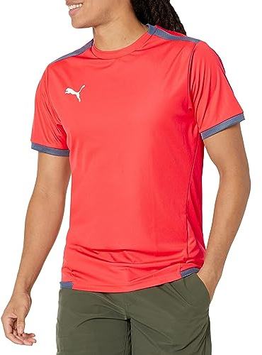 PUMA Men's Standard TeamLIGA Jersey, Fire Orchid-AH23