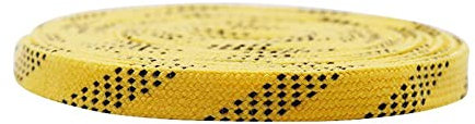 Aeromdale Flache Schnürsenkel, 1 cm breit, Schnürsenkel, Band, Sport, Eishockeyschuhe, Saiten, Stiefel, Seile für Kinder und Erwachsene, 50-120 cm, 1 Paar – Gelb – 120 cm