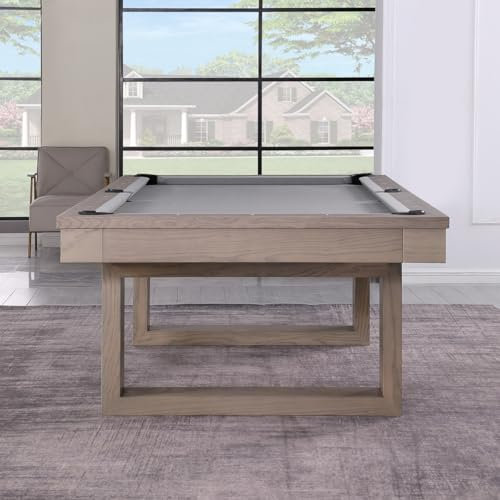 Billiard-Royal Billardtisch Pooltisch Modell Milan 8 ft. mit hochwertigem K-55 Bandengummi und freier Tuchwahl, Tuchfarbe:ohne Tuch