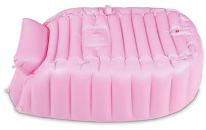 TOYANDONA piscina inflable bañera niño bañera bebe hinchable antideslizante bañera bebe bañera de bebe piscina hinchable bebe para bañarse bañera inflable pliegue tina bebé rosa