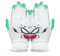 FINGER TEN American Football Receiver Handschuhe für Youth Jungen Mädchen, Torwarthandschuhe rutschfest Impact Palm Protection Outdoor Sport, Wasserdicht Gloves Fit Kinder (Grün, L)