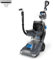 Vax SpinScrub Power Carpet Cleaner, Carpet Cleaning Machine, Stain Remover, 6 Year Guarantee, XL Capacity, Quick Dry Time, Deep Clean, Grey/Navy Blue, CDCW-SSXS