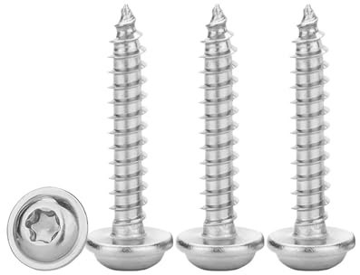 IPNSDON 50 vis à bois M3 x15 mm, vis à tôle, vis à tête plate en acier inoxydable résistantes à la rouille, entièrement filetées, adaptées à la fixation d'armoires et de planches
