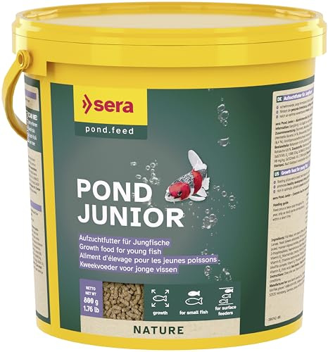 Pond Junior 3,8 L (800 g) | uppfödningsfoder för pojke, liten dammfisk | dammfoder | guldfisksfoder