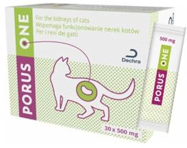 Porus ONE | 30 x 500 mg | Proteinreduziertes Ergänzungsfuttermittel für Katzen | Für Katzen mit Nierenproblemen | Zur Reduktion eines Anstiegs urämischer Toxine