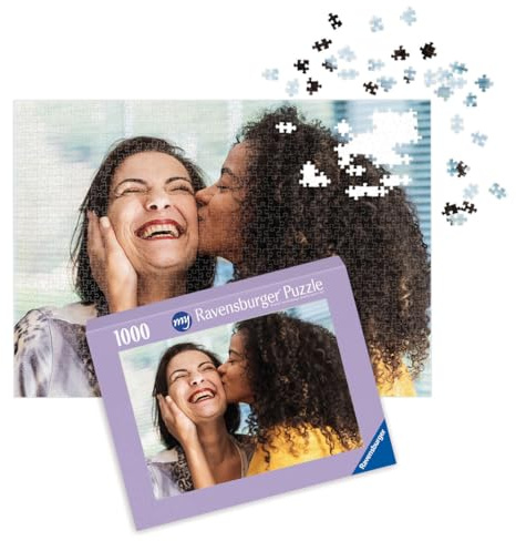 Ravensburger Fotopuzzle 1000 Teile personalisiert Querformat Violett | 1000 Teile, Zum Selbstgestalten, Personalisierte Fotogeschenke, Für Kinder und Erwachsene