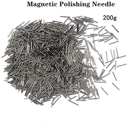 Aiguille de polissage magnétique 200g, broche de polissage en acier inoxydable, bijoux Faire du nettoyage outil de gravure bijoux - Broyeur fin(0.8x5mm)