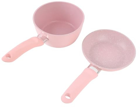 Crêpière Antiadhésive, Casserole pour Aliments pour bébé, Ustensiles de Cuisine, Casserole, Joli Ensemble de Marmites à Lait, pour la Cuisine