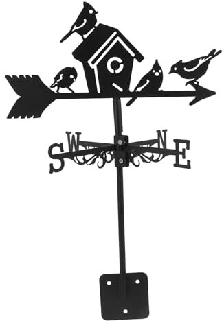 UPKOCH Wetterfahne Aus Metall Für Bauernhäuser Garten Oder Windrichtungsanzeiger Aus Eisen Vogelhausdekoration Für Außenbereich Wetterbeständiges Gartendekorationswerkzeug