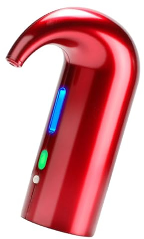 Alipis Aeratore Elettrico per Vino Rosso Dispenser Automatico Portatile con Design Rosso Elegante Decanter con Funzione Separazione Sedimenti per Esperienza di Degustazione Migliorata