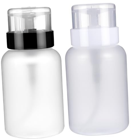 DECOMELODY Leere Make für Entferner für Nagelstudio Up Nagellackentferner Wiederverwendbar aus 2 Pumpflaschen Kunststoff 200 Ml Stück Pp zum Herunterdrücken und Tragbar and Reise