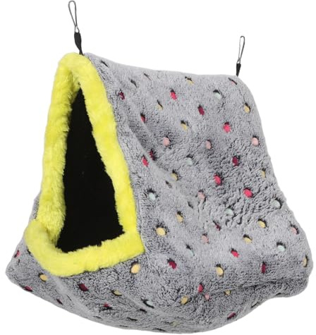 Toyvian Lit pour Oiseaux Nid Suspendu Forme de Tente pour Perroquets Hamac Respirant et Confortable pour Perruches Ondulées et Calopsittes Facile à Nettoyer