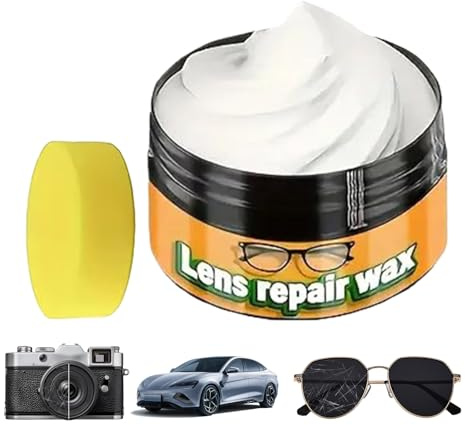 Glass Remover - 35ml Anti-Fog Portable Cleaner, Eyeglass Cleaning Wax, Streak-Free | Easy Application Lens Care Tool Sunglass Camera Screen Vehicle Driving Travel Golf Office School