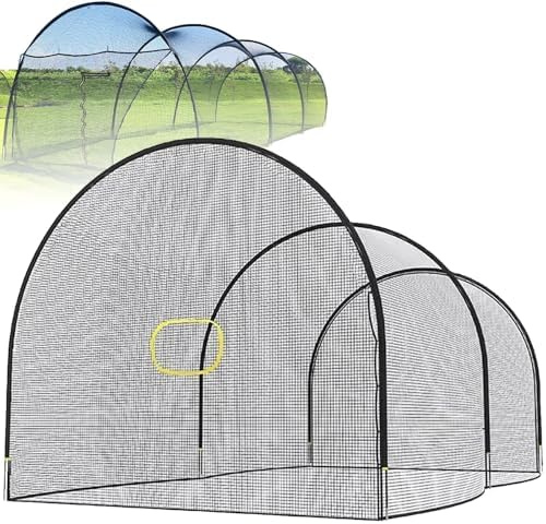 Rete da battuta portatile per allenamento di baseball e softball, durevole per esercitarsi con colpire e lanciare con borsa per il trasporto, ideale per cortile e campo