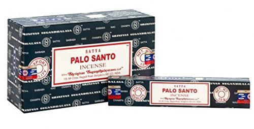 SATYA INCIENSO PALO SANTO 15 GR. X 12 CAJAS = 180 GR.