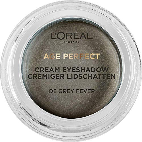 L'Oréal Paris Age Perfect cremiger Lidschatten 08 Fever, Grau, cremige Textur, hohe Deckkraft,