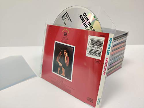 CD Jewel Case Replacement Clear Sleeve Premium Material (Pack of 25)