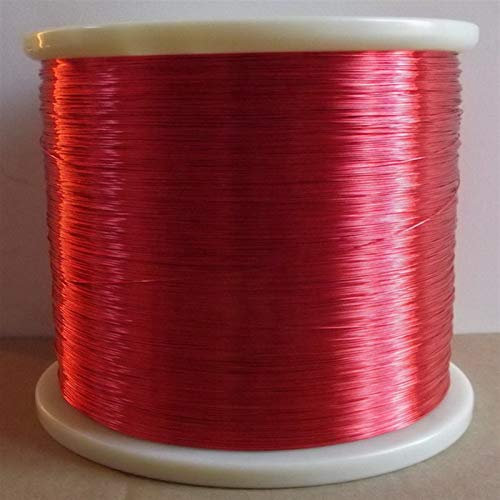 Pangyoo PYouo-Kupferkabel 20m roter Magnetdraht, 0,8 mm emaillierter Kupferdraht, Magnetspulenwicklung Werkzeugzubehör