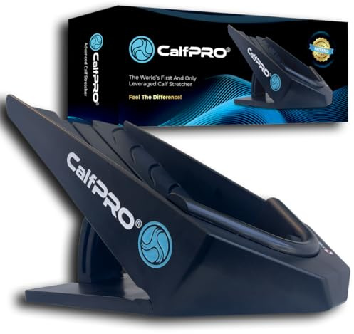 CALFPRO Tiefer Wadendehner – Schräge Brettdehnung für Plantarfasziitis und Achillessehnenentzündung, Fußbeweglichkeit und Fersenschmerzlinderung, Neigungskeil für strapazierte Knöchel – Fußwippen