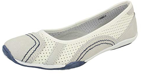 Ladies Down to Earth Flat Ballerina Shoes