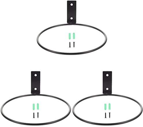 Alipis 3piezas Soporte De Maceta De Pared De Hierro Para Plantas Diseño Práctico y Elegante Para Decoración De Interiores y Exteriores Soporte Colgante Para Tiestos Aprovecha El