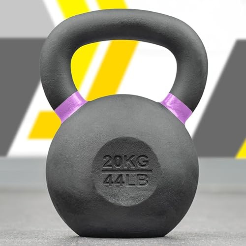 FORZA Pro Kettlebells aus Gusseisen [4 kg – 48 kg] | Hochwertige Kettlebells für Krafttraining – 3 Set-Optionen für Heim- und Fitnessstudio
