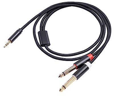 Homoyoyo Cavo Audio Stereo Da 3 5 Mm Per Console Di Gioco Soundbar Tv - Lega Di Alluminio Placcata in Oro - 10 Piedi - Trasmissione Del Segnale Ad Alta Fedeltà